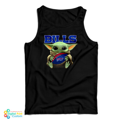Baby Yoda Bills Mafia Football Tank Top