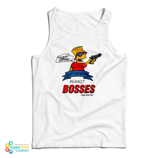 Bart Simpsons Against Bosses Tank Top