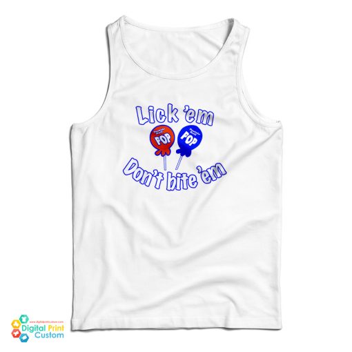 Bella Hadid Tootsie Roll Pop Lick ‘Em Don’t Bite ‘Em Tank Top