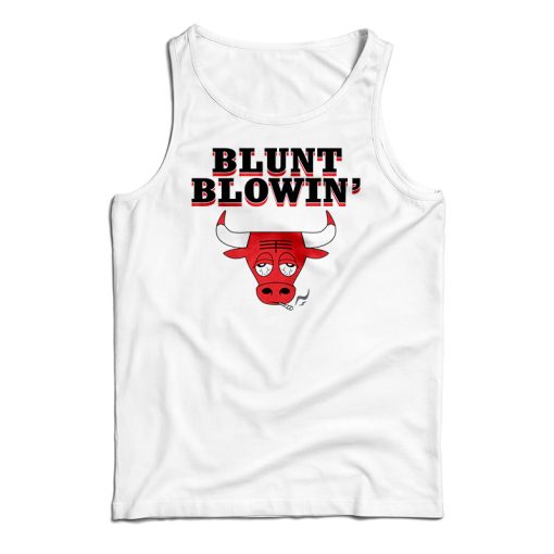 Blunt Blowin’ Bull Tank Top For UNISEX