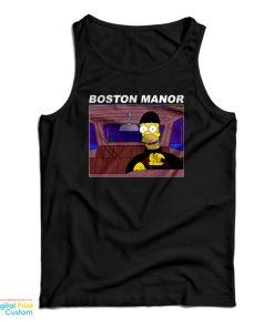 Boston Manor Homer Simpson Stealing Car Tank Top For UNISEX