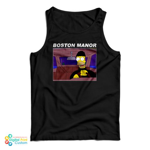 Boston Manor Homer Simpson Stealing Car Tank Top For UNISEX