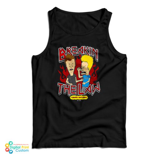Breaking The Law Beavis And Butthead Tank Top For UNISEX