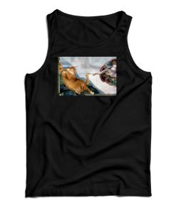 Cat Angelo Creation Of Adam Tank Top