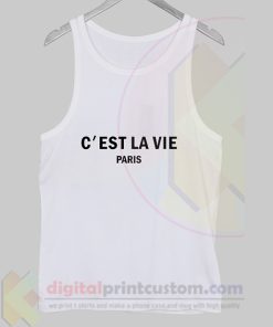 C’est La Vie Paris White Tank Top Ideas Cool