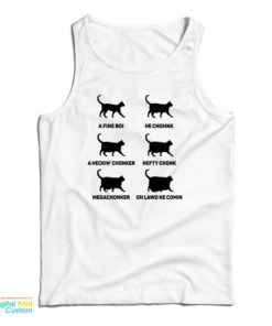 Chonk Cat Chart Tank Top For UNISEX