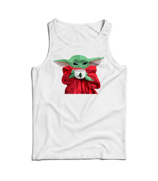 Christmas Baby Yoda Fitted Scoop Tank Top For Men’s And Women’s