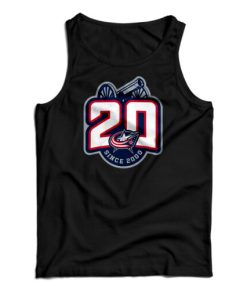 Columbus Blue Jackets 20th Anniversary Logo Tank Top For UNISEX