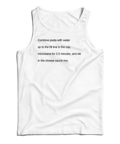 Combine Pasta With Water Tank Top For UNISEX Combine Pasta With Water Tank Top For UNISEX