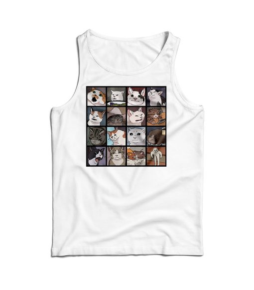 Compilation Crying Cat Meme Tank Top Cheap For Men’s And Women’s