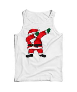 Cute Dabbing Santa Christmas Tank Top Cheap For Mens And Womens 15
