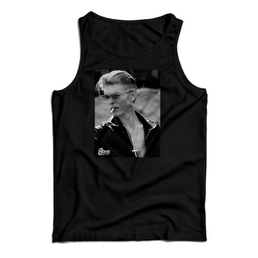 David Bowie Smoking Photo Tank Top