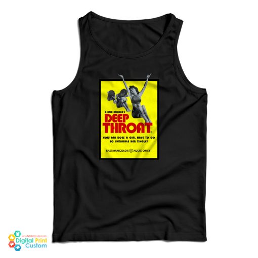 Deep Throat Movie Poster Tank Top