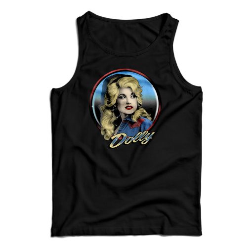 Dolly Parton Western Tank Top For UNISEX