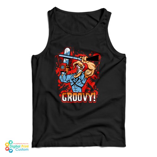 Earthworm Jim Evil Dead Groovy Tank Top