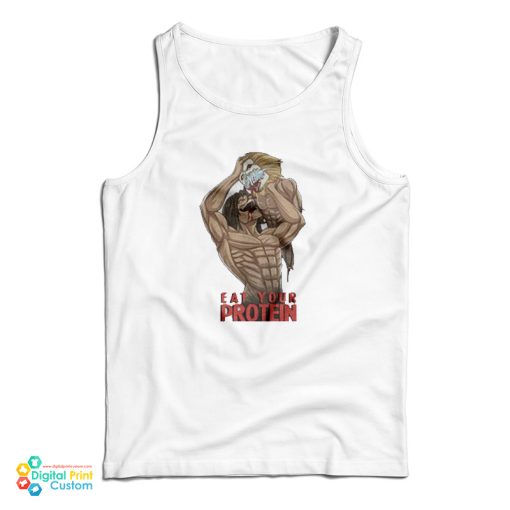 Eat Your Protein Attack On Titan Anime Tank Top For UNISEX