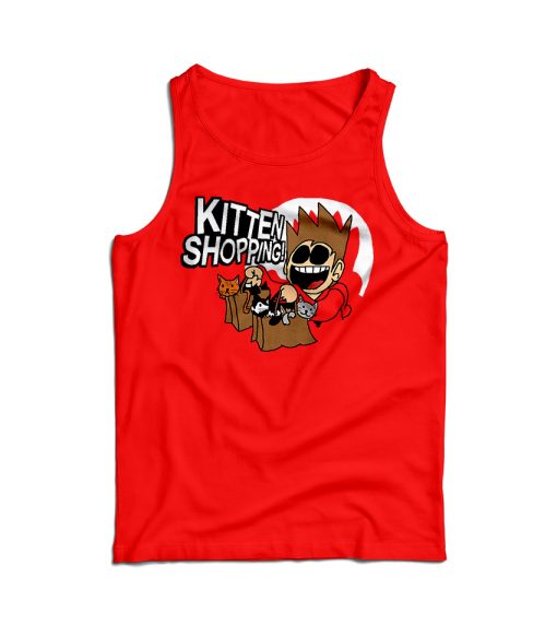 Eddsworld Kitten Shopping Tank Top Cheap For Men’s And Women