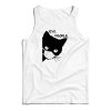 Ew People Black Cat Facemask Tank Top