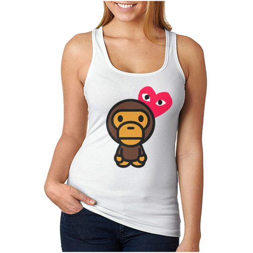 For Sale Comme Des Garcons X Baby Milo Parody Tank Top For UNISEX