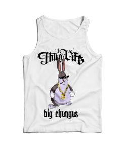 For Sale Funny Big Chungus Memes X Thug Life Parody Tank Top 1