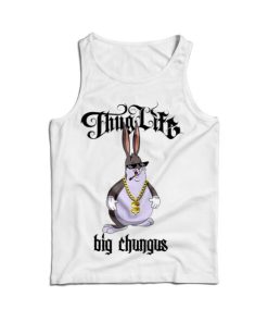 For Sale Funny Big Chungus Memes X Thug Life Parody Tank Top 2