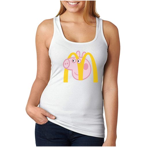 For Sale Mcdonalds X Peppa Pig Parody Funny Tank Top