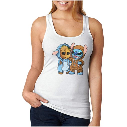 For Sale Stitch And Groot Funny Tank Top Cheap For Men’s And Women’s