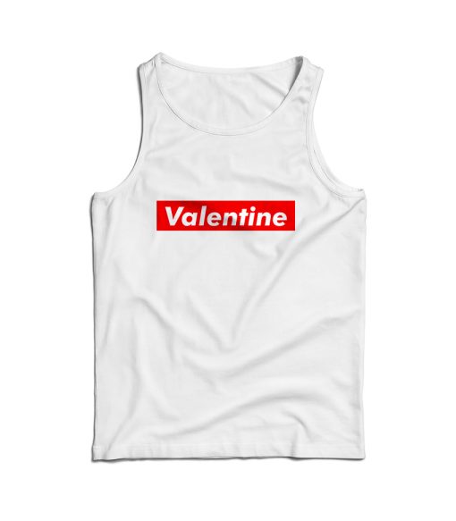 For Sale Valentine Red Box Logo Premium Cheap Tank Top For UNISEX