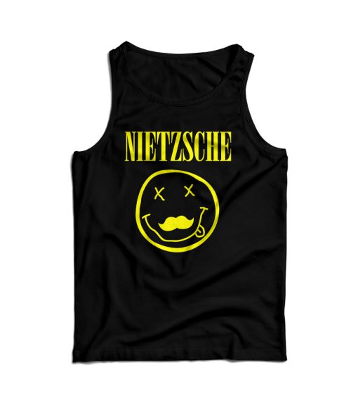 Friedrich Nietzsche As Nirvana Parody Tank Top For Men’s And Women’s