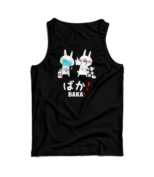 Funny Japanese Baka Rabbit Slap Tank Top For Men’s And Women’s