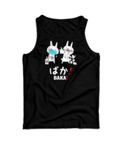 Funny Japanese Baka Rabbit Slap Tank Top For Men’s And Women’s