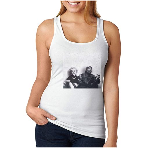 Funny Style Tupac Marilyn Monroe Couple Tank Top For Men And Women