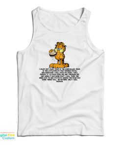 Garfield Hamburger Litany Against Fear Tank Top