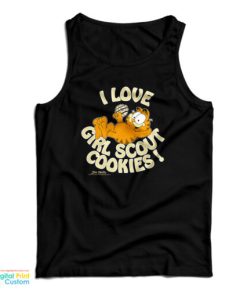 Garfield I Love Girl Scout Cookies Tank Top For UNISEX