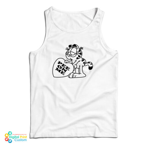 Garfield Pee On Me Tank Top For UNISEX