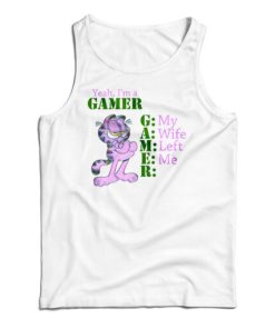 Garfield Yeah I’m A Gamer Tank Top For UNISEX
