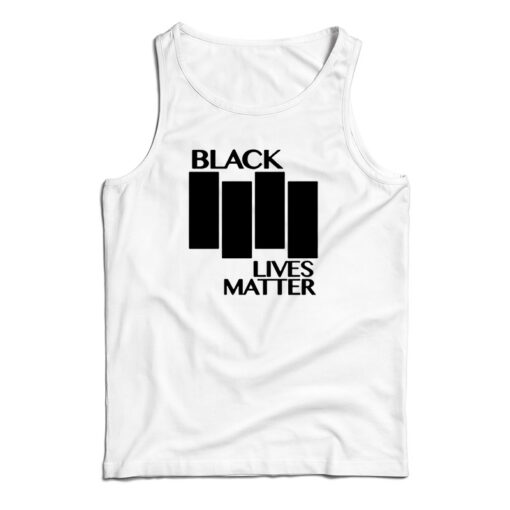 Get It Now Black Lives Matter Black Flag Parody Tank Top For UNISEX