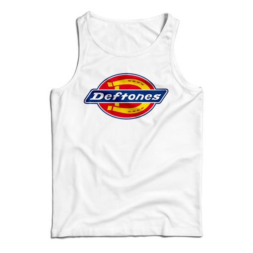 Get It Now Deftones Dickies Logo Parody Tank Top For UNISEX