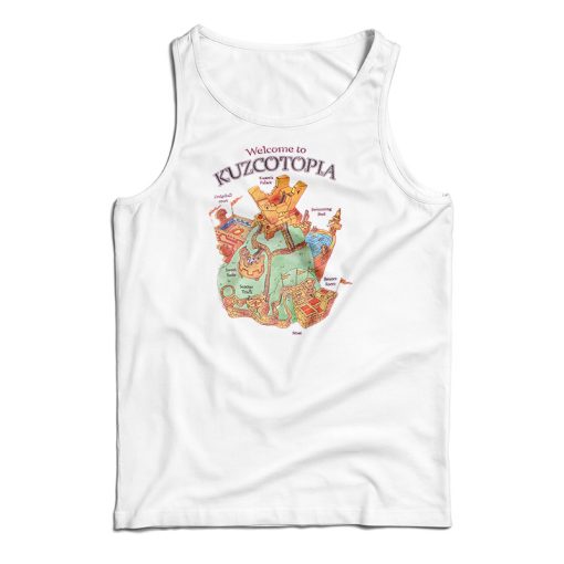 Get It Now Disney The Emperor’s New Groove Kuzcotopia Map Tank Top