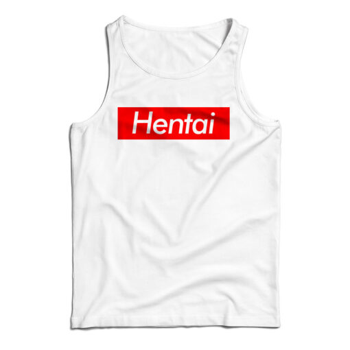 Get It Now Hentai Red Box Logo Funny Parody Tank Top For UNISEX