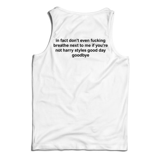 Get It Now In Fact Don’t Even Breathe Back Tank Top For UNISEX