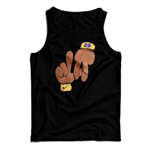 Get It Now Los Angeles Lakers 23 LeBron James Tank Top For UNISEX