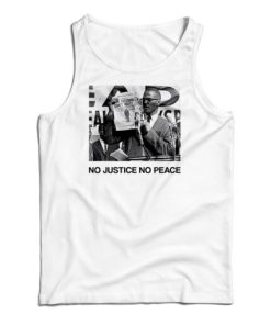 Get It Now Malcolm X No Justice No Peace Tank Top For UNISEX