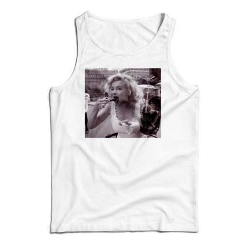 Get It Now Marilyn Monroe Eating The Glick With No Protection Tank Top