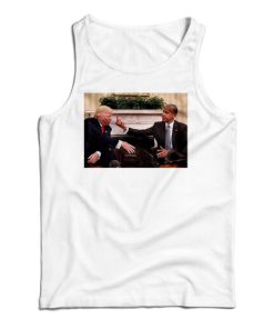 Get It Now Obama Giving Donald Trump The Finger Tank Top For UNISEX
