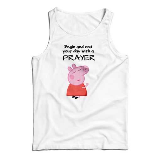 Get It Now Peppa Pig Praying Tank Top For Men’s And Women’s