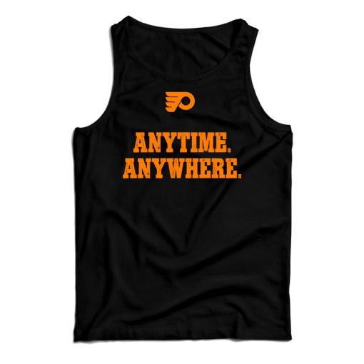 Get It Now Philadelphia Flyers Anytime Anywhere Logo Tank Top