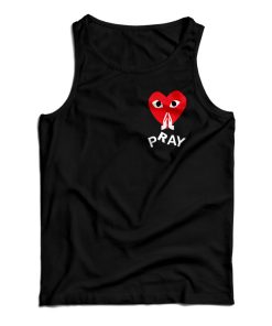 Get It Now Pray Commes Des Garcons Play Parody Tank Top For UNISEX Get It Now Pray Commes Des Garcons Play Parody Tank Top For UNISEX
