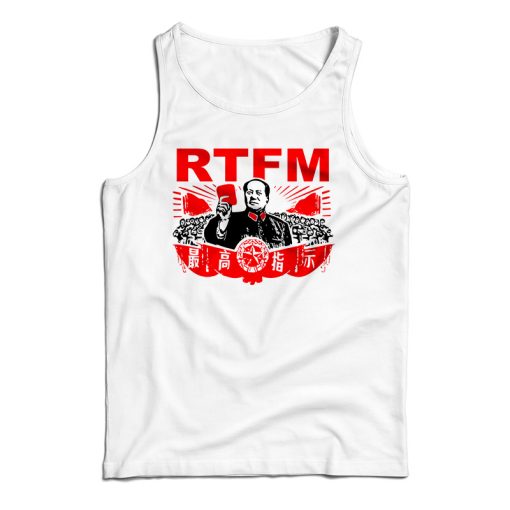 Get It Now The IT Crowd RTFM Chairman Mao Roy Tank Top For UNISEX