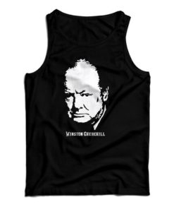 Get It Now Winston Churchill Portrait Tank Top For Men’s And Women’s